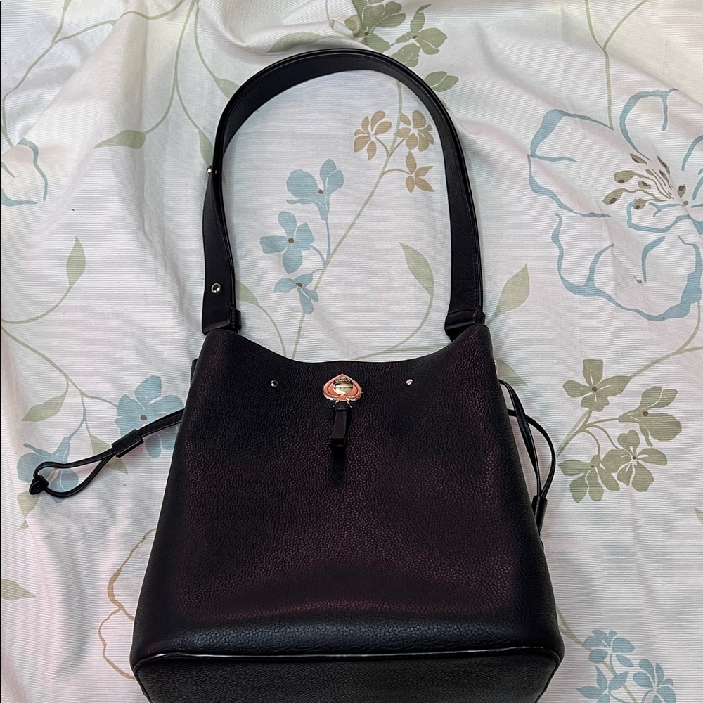 Kate Spade Black Pebbled Leather Shoulder Bag/crossbody bag - Picture 2 of 15